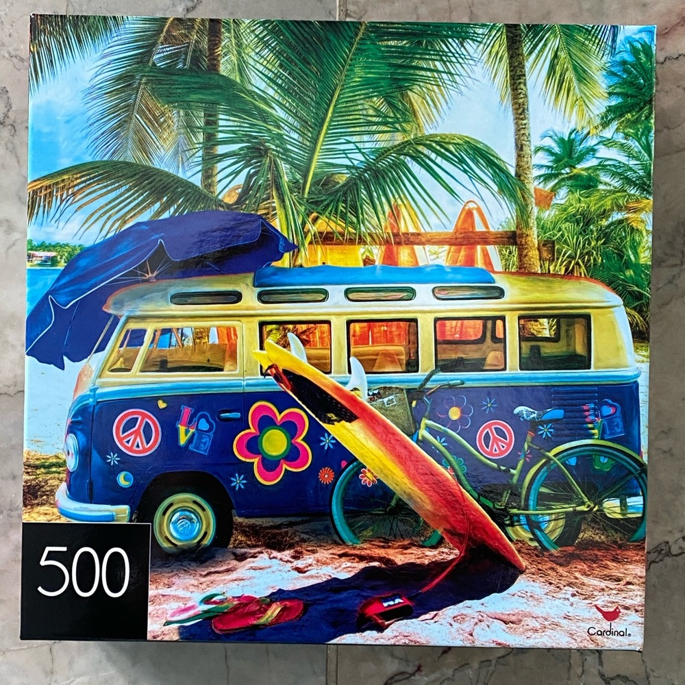500 Piece Colorful Caribbean Island Surf Van Puzzle 18”X 24”
Great Condition